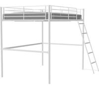 Eliot Mezzanine Bed 140 x 190 cm - Métal - Sommier tapissier - Blanc
