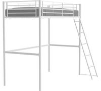 Eliot Mezzanine Bed 90 x 190 cm - Métal - Sommier tapissier - Blanc