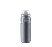 ELITE Fly MTB Tex Bidon Cyclisme Ultra-Léger - Gourde Vélo Haut Débit - Gris - 750ml - Pour Route VTT Gravel E-Bike