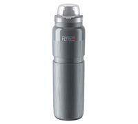ELITE Fly MTB Tex Bidon Cyclisme Ultra-Léger - Gourde Vélo Haut Débit - Gris - 950ml - Pour Route VTT Gravel E-Bike