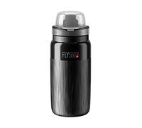 ELITE Fly MTB Tex Bidon Cyclisme Ultra-Léger - Gourde Vélo Haut Débit - Noir - 550ml - Pour Route VTT Gravel E-Bike