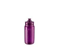 ELITE Fly Tex Bidon Cyclisme 550ml Violet Transparent - Gourde Vélo Ultraléger Sans BPA Texture TEX - Pour Route VTT Gravel
