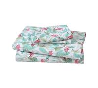 Elite Home - Parure de lit en Microfibre brossée Douce pour Chambre Principale ou d'amis, 90 g/m², très Grand lit, Rose Paradis de Flamants Roses