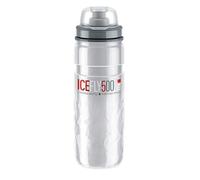 ELITE Ice Fly Bidon Cyclisme 500ml Transparent Isotherme - Gourde Vélo Double Paroi Thermique Sans BPA - Pour Route VTT Gravel