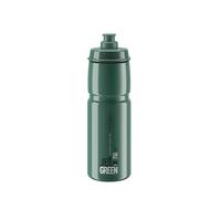 Elite Jet Green Bidon Cyclisme 750ml Opale Logo Blanc - Gourde Vélo Écologique Valve Push-Pull - Pour Route VTT Gravel