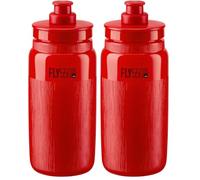 Elite S.R.L. Gourde Unisexe Fly Tex pour Adulte Rouge 550 ML (Lot de 2)