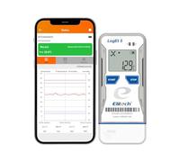 Elitech Enregistreur de Données de Température USB Bluetooth, Réutilisable avec Données pré-enregistrement, Rapports PDF CSV Automatiques, Thermomètre de Réfrigérateur 32 000 Points LogEt5BT