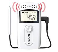 Elitech Enregistreur de Température et Humidité USB Mini Thermomètre Data Logger avec Sonde Externe pour Réfrigérateur Stockage RC-4H 10PCS