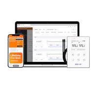 Elitech Enregistreur de Température WiFi avec Double Sonde Externe - Surveillance en Temps Réel, Stockage Cloud, Alertes App et Email - RCW-800W-TDE