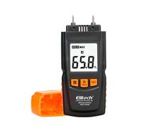 Elitech Humidimètre Numérique pour Bois, Testeur d'humidité pour Bois Papier Bambou et Matériaux Construction, Précision de ± 2%, Sondes de 9,8 mm, Calibrage Automatique, MOT-270W