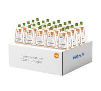 Elitech RC-17 50 Pièces Enregistreur de Température USB à Usage Unique, Enregistrement 120 Jours Pour Chaîne de Froid Aliments Médicament Vaccin, Fonction Alarme, Étanche IP67, Auto PDF