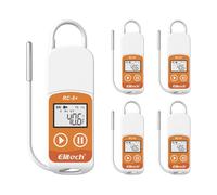 Elitech RC-5+ TE 5 PCS USB Enregistreur de Données de Température Réutilisable 32000 Points Capteur Externe Haute Précision Export PDF Auto
