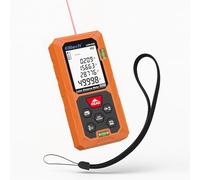 Elitech Télémètre Laser 50M Bluetooth Metre Laser Numérique avec Modes Surface/Volume/Pythagore, 99 Mémoires, Niveau à Bulle Intégré, Unités Commutables Ft/in/M, LDM-50D
