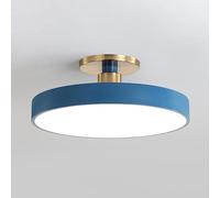 Elksdut Plafonnier Rond Nordique LED plafonnier Semi-encastré plafonnier de Couloir en Acrylique plafonniers en métal Simples luminaires pour Porche Chambre Salon Bureau