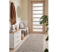 ELLE Decoration Rocco Chemin de Couloir tissé Plat, Lavable en Machine, Aspect Laine, Durable et Durable, Moderne, Look scandinave pour Salon, Salle à Manger, Chambre à Coucher, Couloir, Taupe,
