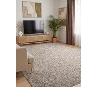 Elle Decoration Rocco Tapis tissé plat, lavable en machine, aspect laine, durable et durable, moderne, look scandinave, pour salon, salle à manger, chambre à coucher, couloir, taupe, multicolore 120 x