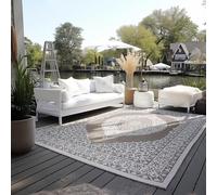 Elle Decoration Tapis Oriental réversible pour l'intérieur et l'extérieur - Résistant aux intempéries et imperméable - Design Vintage - Tapis d'extérieur Oriental pour Jardin, Balcon, terrasse, Salon