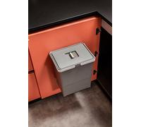 Elletipi Easy 2.0 PBD SP SG34 Poubelle en plastique recyclé, pour chaque environnement, capacité 18 litres complète avec couvercle.Fixation simple sur n'importe quelle surface via 4 vis autoperceuses.