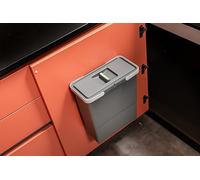 Elletipi Easy 2.0 PBD SP SS34 Poubelle en plastique recyclé, pour chaque environnement, capacité 12 litres complète avec couvercle.Fixation simple sur n'importe quelle surface via 4 vis autoperceuses.