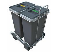 Elletipi Ecofil - Poubelle encastrable, divisée, 16 l PF01 34C2