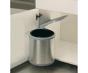 Elletipi Poubelle automatique pour porte d'évier 10 L Poubelle de cuisine en acier inoxydable