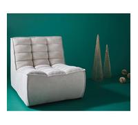 Ellie - fauteuil en velours texturé - Beige