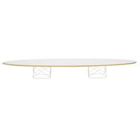 Elliptical Table ETR Table Eames / table basse Vitra HPL blanc, piétement blanc revêtu par poudre - 4055737295720