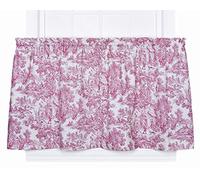 Ellis Curtain Victoria Park Rideaux Brise-bise sur Mesure en Toile, 172,7 x 91,4 cm, Rouge