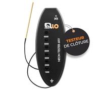 Ellofence Testeur LED clôture électrique - Contrôle rapide 1.000-12.000 V - Appareil sans batterie - Vérification simple pour pâturage