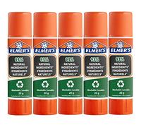 Elmer's Bâtons de colle pure | 93 % d'ingrédients naturels | Idéal pour les écoles et le bricolage | Lavable et adapté aux enfants | 20 g | 5 unités