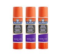 Elmer's Bâtons de colle violette | Devient transparente en séchant | Parfaite pour l'école et les travaux manuels | Lavable et adaptée aux enfants | 6 g | Lot de 3