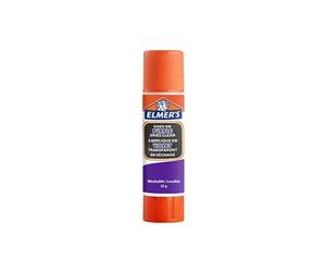 Elmer's stic bâton de colle violette, devient transparente en séchant, lavable et adaptée aux enfants, 22g x 1