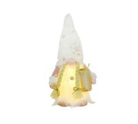 Elnwnnkc Chapeau de flocon de neige de de noël avec lumière Led, ornement de poupée de barbe en peluche pour décoration d ' elfe de noël, de vacances du nouvel an Christmas Led