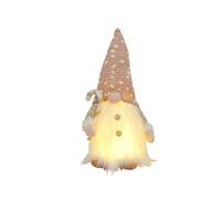 Elnwnnkc Chapeau de flocon de neige de de noël avec lumière Led, ornement de poupée de barbe en peluche pour décoration d ' elfe de noël, de vacances du nouvel an Christmas Led