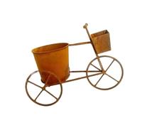 Elnwnnkc Conteneur de Fleurs Rond décoratif Artistique Classique, Artisanat en Fer, conteneur de jardinière, Seau de Fleurs, Ornement de Bureau, Fer étanche