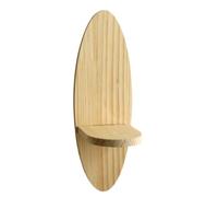 Elnwnnkc Étagère Murale en Bois de Forme Ovale Artistique, étagères flottantes, présentoir de pour améliorer l ' esthétique et la fonctionnalité de la Maison, créatif en Bois