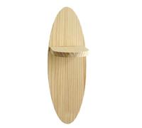 Elnwnnkc Étagère Murale en Bois de Forme Ovale Artistique, étagères flottantes, présentoir de pour améliorer l ' esthétique et la fonctionnalité de la Maison, créatif en Bois