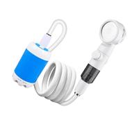 Elnwnnkc Extérieure étanche avec Moteur d ' étanchéité 3 réglages de Pression pour Le Camping et la Salle de Bain Portable de sécurité avec de Transport