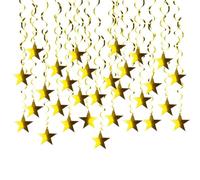 Elnwnnkc Festival Golden Star Embellissement Unique Golden Star Pendentif Party Ornement Suspendu pour Mariage Anniversaire Décoration Célébration Ornement