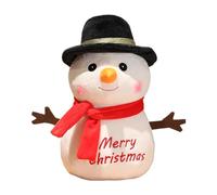 Elnwnnkc Figurine de Noël avec bonhomme de neige avec écharpe et chapeau - Ajoutez une atmosphère festive à votre espace - Décoration de vacances