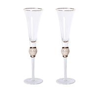 Elnwnnkc Flûte à Champagne transparente, tasse à Champagne, matériau en verre, tasse à Cocktail pour anniversaire, mariage, fête de Camping, tasses à vin claires