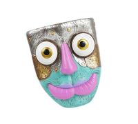 Elnwnnkc Jardinière murale décorative avec visage abstrait pour petites feuilles vertes Décoration d'intérieur