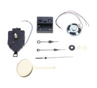 Elnwnnkc Kit de réparation d'horloge murale comprenant un mouvement à quartz et des pendules, des mains, des carillons musicaux, un klaxon pour un usage professionnel à la maison