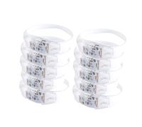 Elnwnnkc Lot de 10 bracelets lumineux à LED colorés pour soirée, divertissement, spectacle de lumière en silicone, bracelets élégants pour fête, One Size, Comme décrit, Comme décrit.