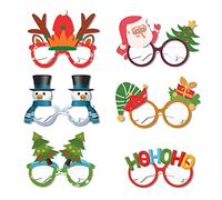 Elnwnnkc Lunettes de fête à thème de noël, décorations de fête, accessoires Photo, cadeaux de noël pour adultes et, décoration en papier