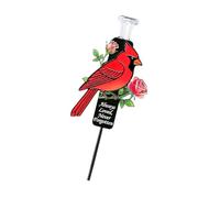 Elnwnnkc Piquet de décoration de cimetière alimenté par Le Soleil la Nuit avec Symbole ailé et éclairage LED continu marqueur commémoratif Coupe-Vent