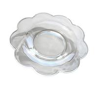 Elnwnnkc Plateau de service en verre Simple, panier de fruits, pièce maîtresse décorative, assiette de présentation de desserts, Texture en verre pour n ' importe quelle pièce, assiette Simple
