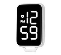 Elnwnnkc Porte-clés Montre électronique numérique LED, Pratique pour étudiants et Professionnels, Montre numérique Suspendue, Porte-clés carré à la Mode