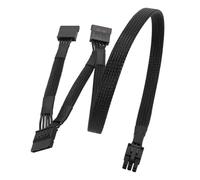 Elnwnnkc Rallonge d ' Alimentation modulaire Duty 6 Broches à 3, 80Cm, pour postes de Travail Professionnels, câble Adaptateur
