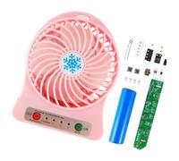 Elnwnnkc Ventilateur d ' assemblage portable avec 3 réglages de vitesse, refroidisseurs d ' air portatifs de poche, ensemble de fabrication pour les passionnés d ' électronique, assemblage portable